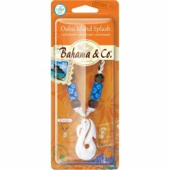 New 🌟 Bahama & Co. Bone Hook Necklace Air Freshener Oahu Island Splash 👍