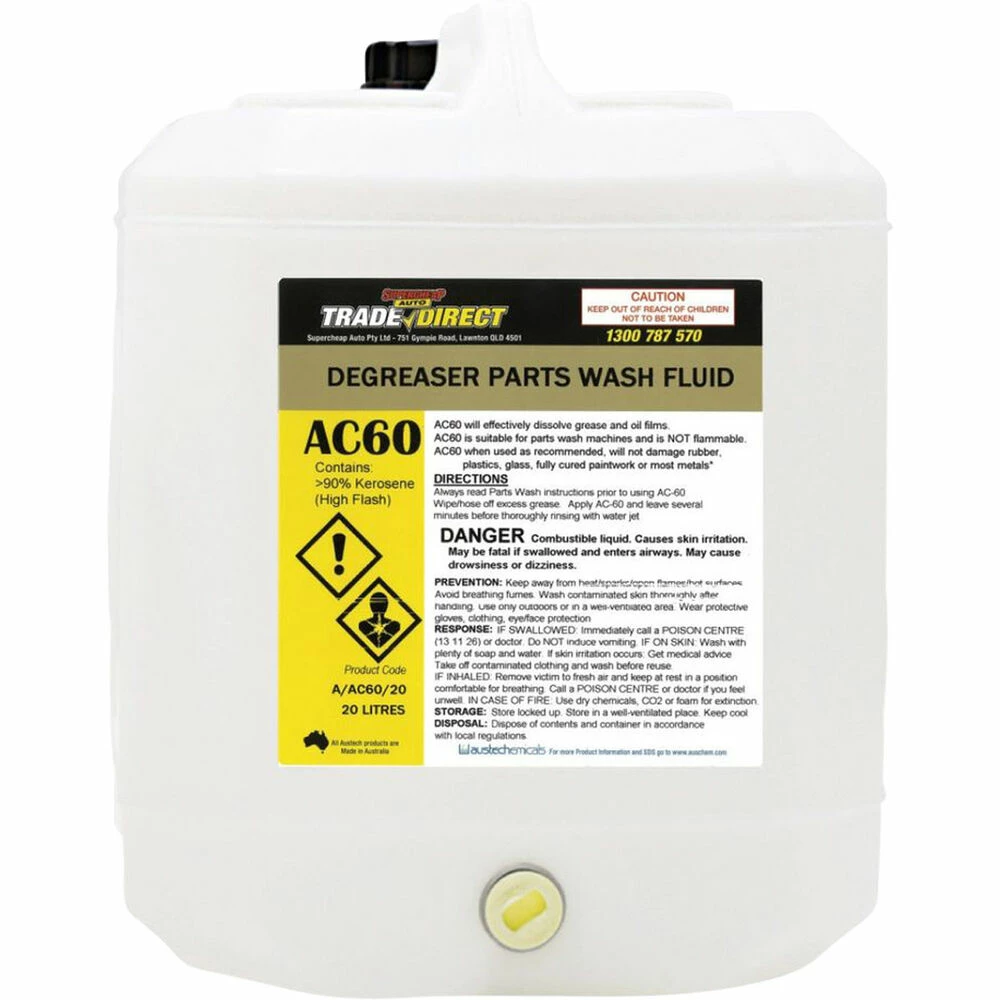 Outlet π― Supercheap Auto Trade Direct Trade Direct Non Flammable Parts Washer Fluid - 20 Litre ST/AC60/20 𧨠1 Outlet π― Supercheap Auto Trade Direct Trade Direct Non Flammable Parts Washer Fluid - 20 Litre ST/AC60/20 π§¨