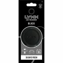 Budget 😀 Lynx 3D Air Freshener - Black 🌟