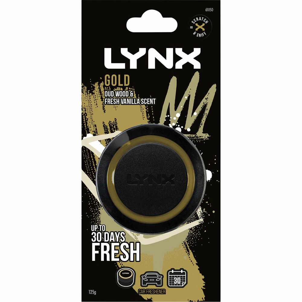 Promo π€© Lynx Can Air Freshener - Gold, 15g π 1 Promo π€© Lynx Can Air Freshener - Gold, 15g π