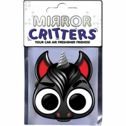 Discount 🛒 MIRROR CRITTERS Mirror Critter Air Freshener - Black Stallion Black Night 🎁